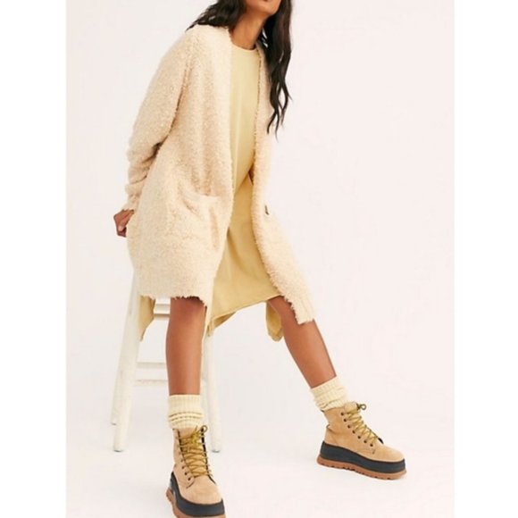 Free People Sweaters - Free People M Once in a Lifetime Cardigan Sweater NWT Oversize OB956210 Cream